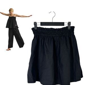 Free People Corfu Tube Top Black Flowy Size XS - TOP ONLY